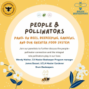 people and pollinators event flyer