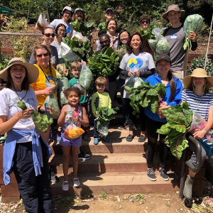 Community garden group photo