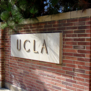 UCLA sign on campus