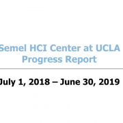 Semel HCI Progress Report 2018-2019