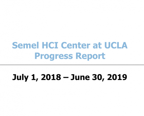 Semel HCI Progress Report 2018-2019