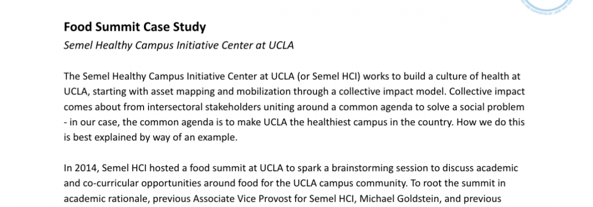 Food Summit Case Study Feature Image