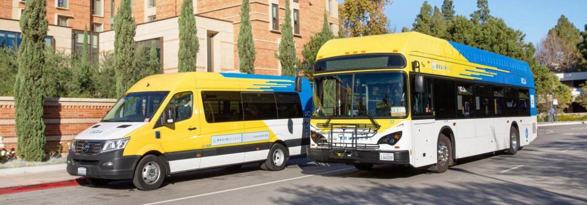 UCLA bruin bus in service