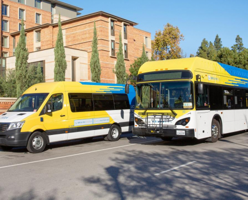 UCLA bruin bus in service