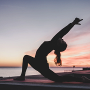 A person doing yoga