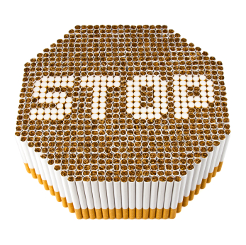 Cigarette stop sign