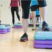 People exercising at the gym