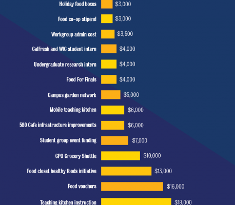 Distribution of Food Security Plan Funds chart