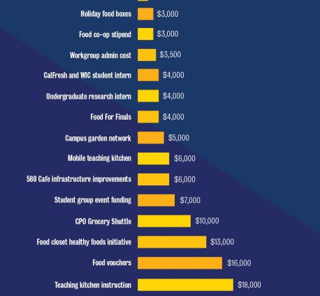 Distribution of Food Security Plan Funds chart