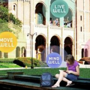 LiveWell, MoveWell, EatWell, and MindWell logo collage